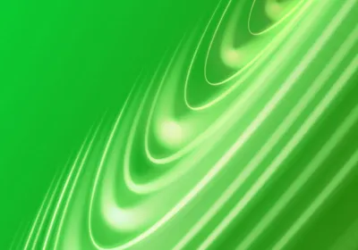 Green spinning motion lines