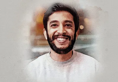A picture of Prathamesh Dongre, a postdoctoral researcher at The Francis Crick Institute.
