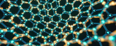 Abstract image representing cell membranes linked together.