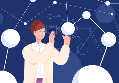 A scientist works with a neural network, representing research-grade artificial intelligence tools.