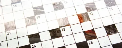 October 2026 crossword graphic
